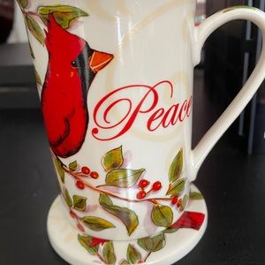 Kent Pottery Porcelain Cup with Cup Plate